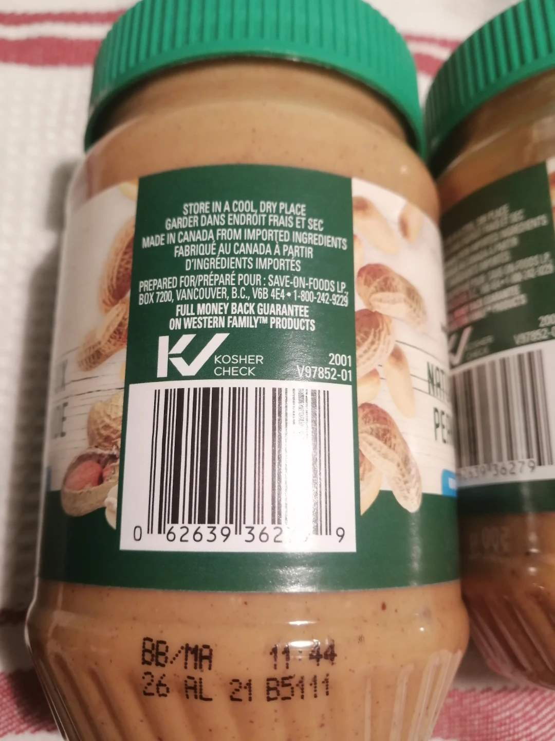 Western Family Natural Smooth Peanut Butter (3 x 500g)