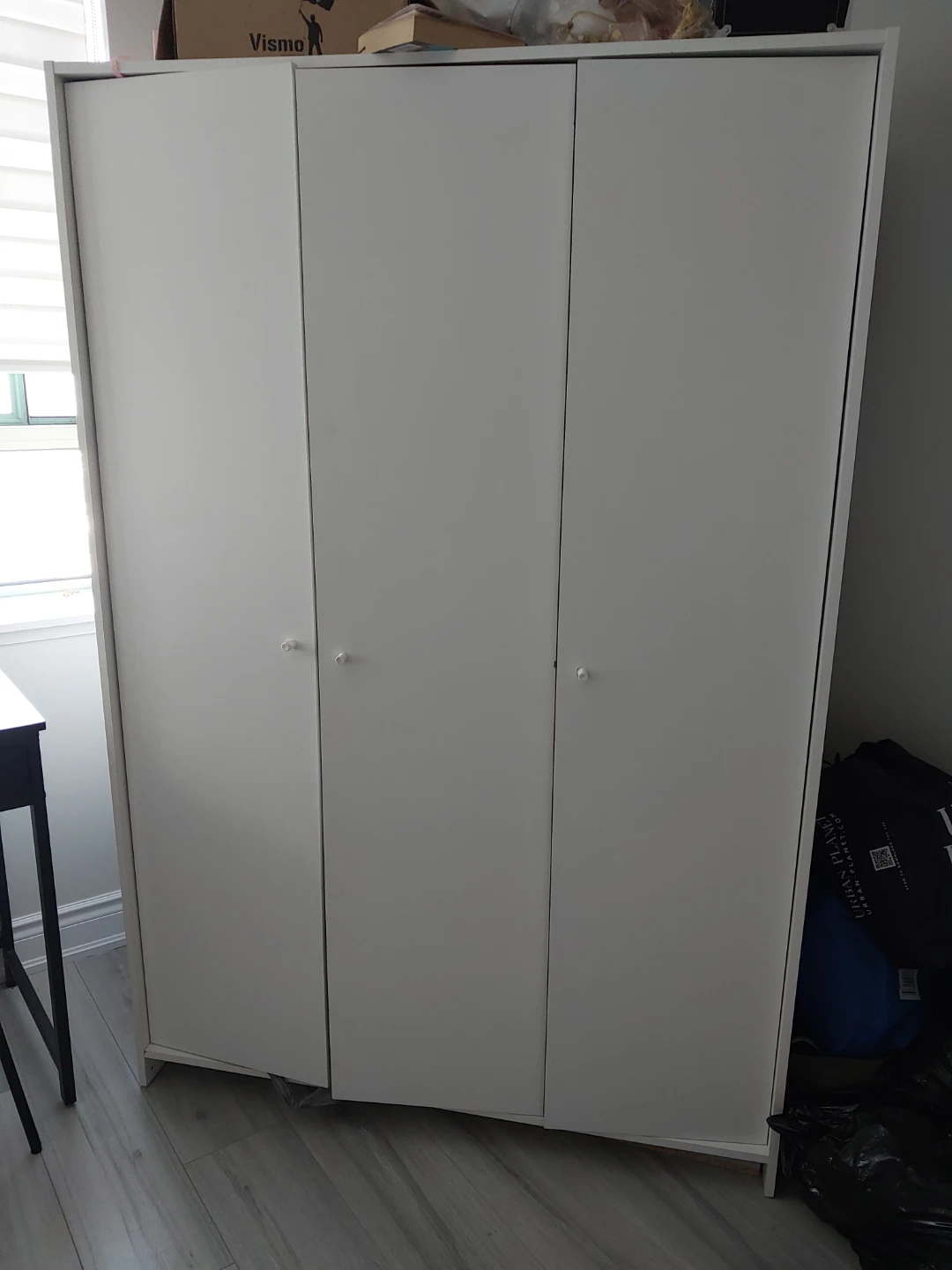 Ikea White 3-Door Wardrobe