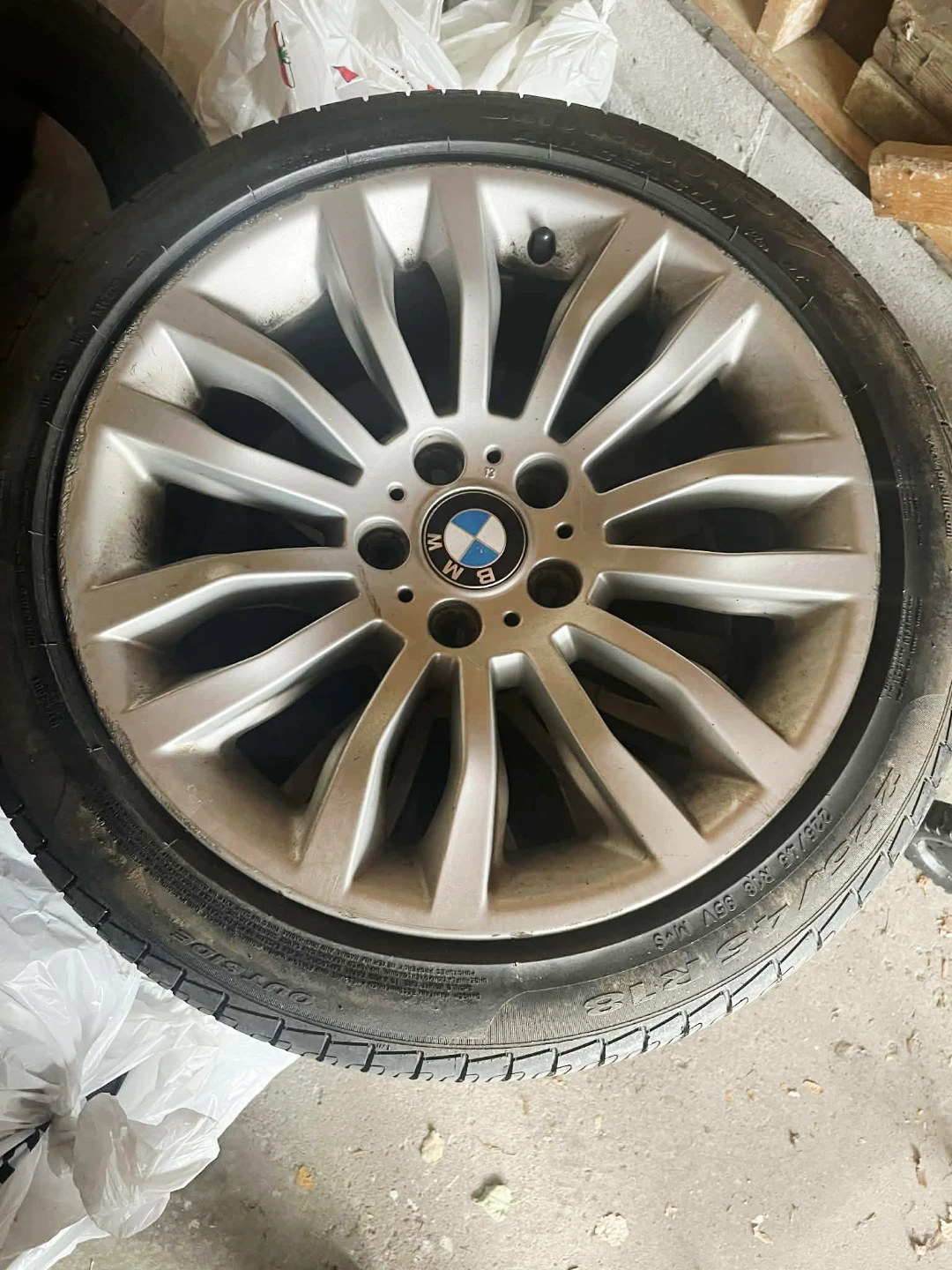 🤩  4 BMW 18" Alloy Wheel with Pirelli Cinturato Tires - photo 3