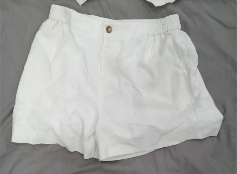 White Vest and Shorts Set - photo 2