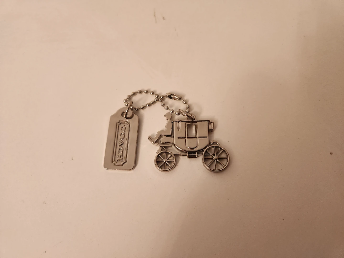 Coach Carriage Charm Fob Keychain