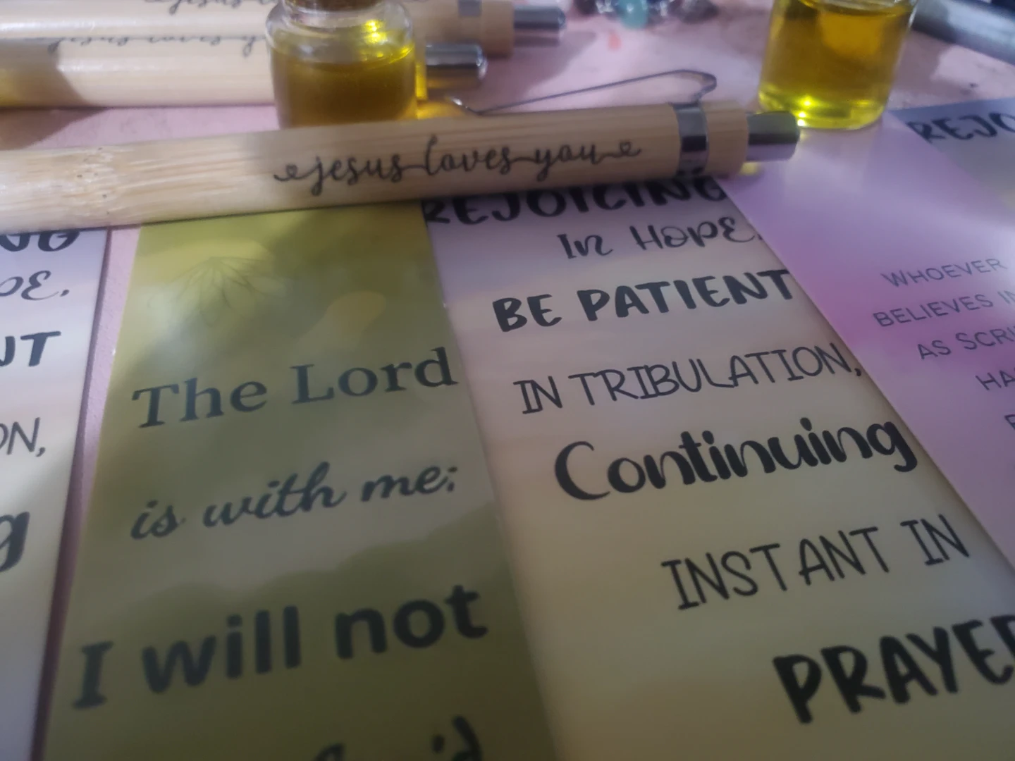 Inspirational Bookmarks with Scripture Verses - photo 2