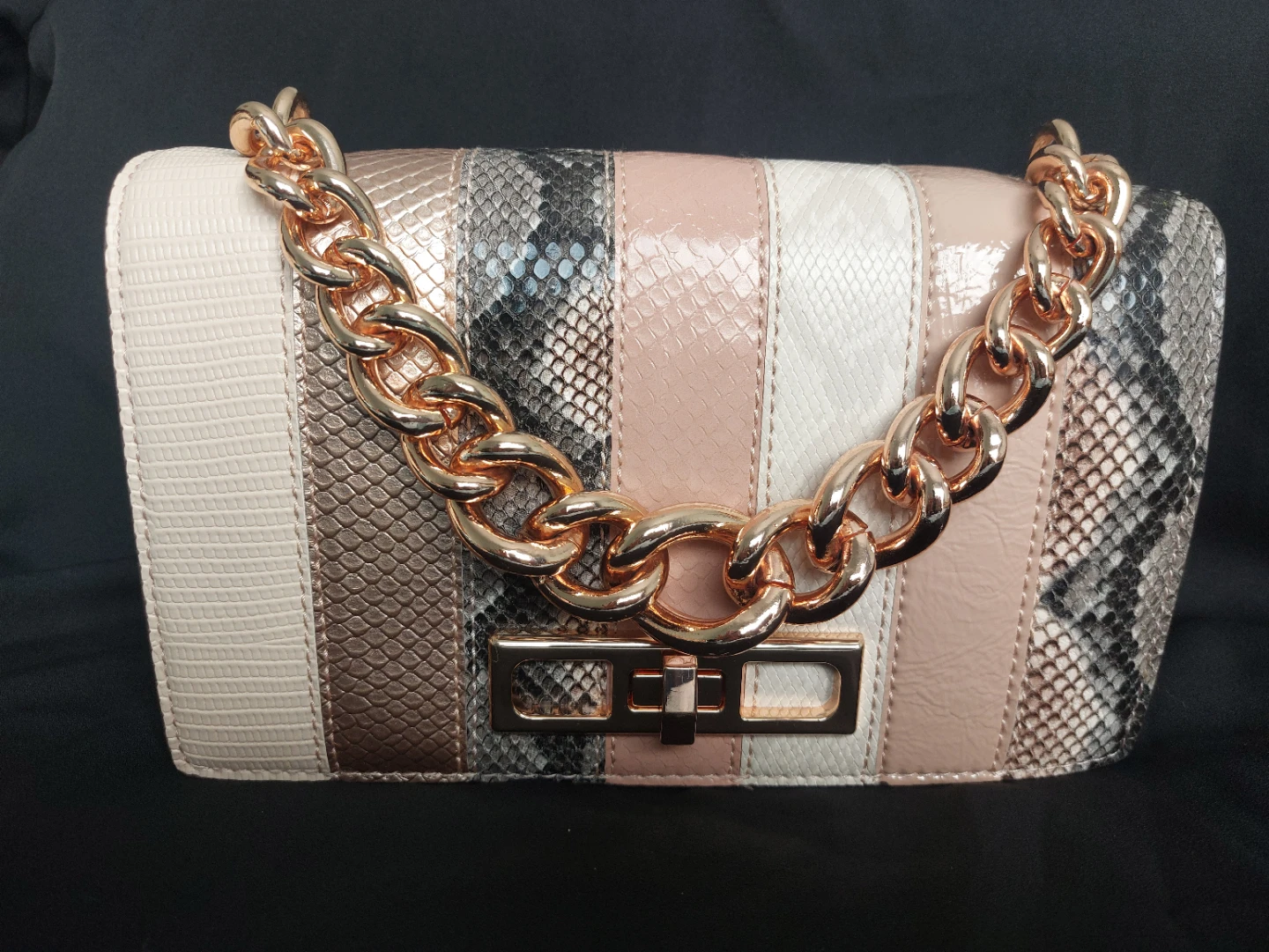 ALDO Women's Striped Chain Shoulder Bag - photo 2