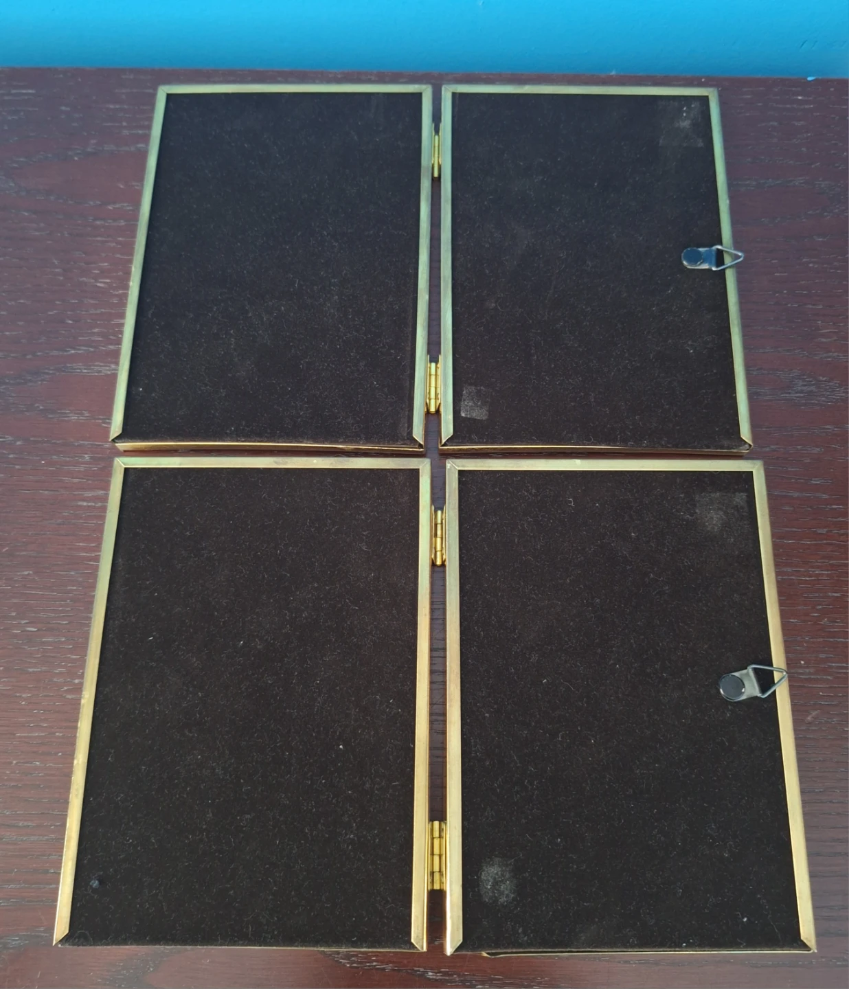 Set of 2 Feature Value Brass Photo Frames - 5x7 - photo 4