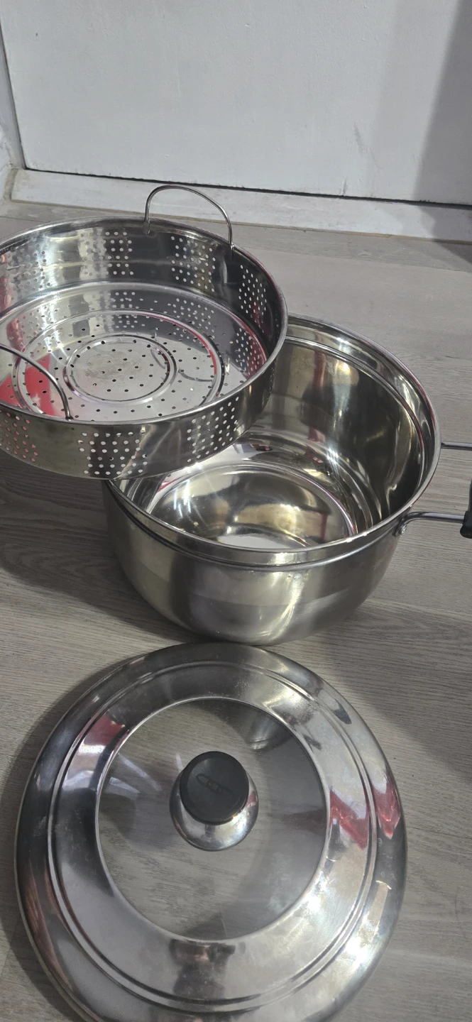 Stainless Steel Steamer Pot with Lid - photo 4