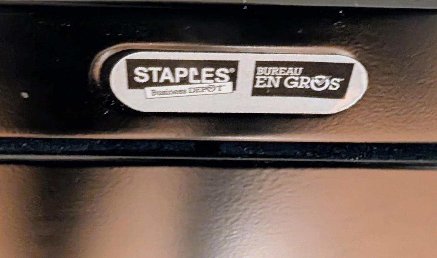 Black 3-Drawer Filing Cabinet (Staples Lateral Filing Cabinet) - photo 4