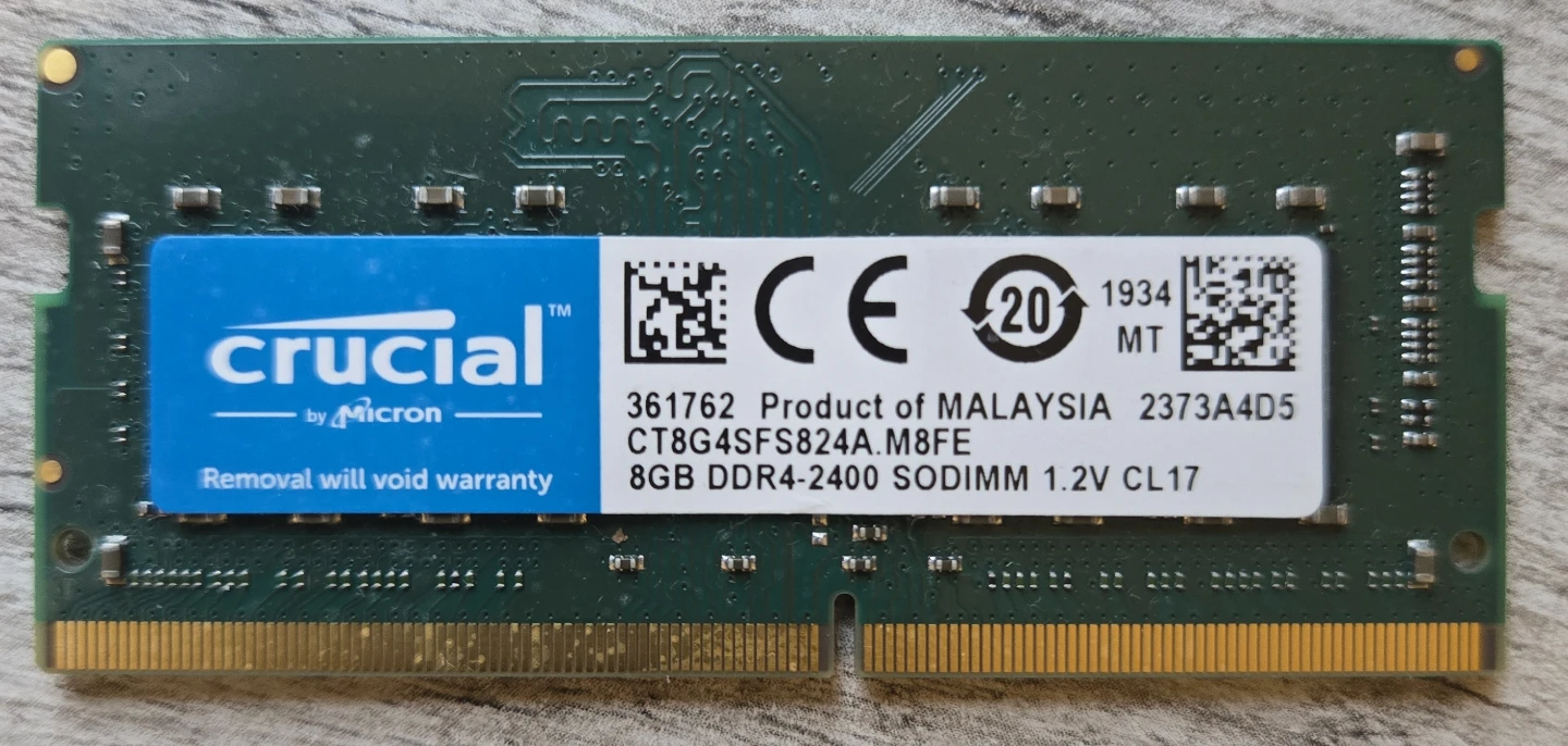 Crucial 8GB DDR4-2400 SODIMM RAM