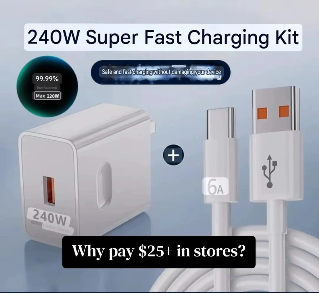 240W Super Fast Charging Kit - USB to Type-C - photo 4