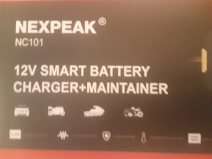 NEXPEAK NC101 12V Smart Battery Charger+Maintainer