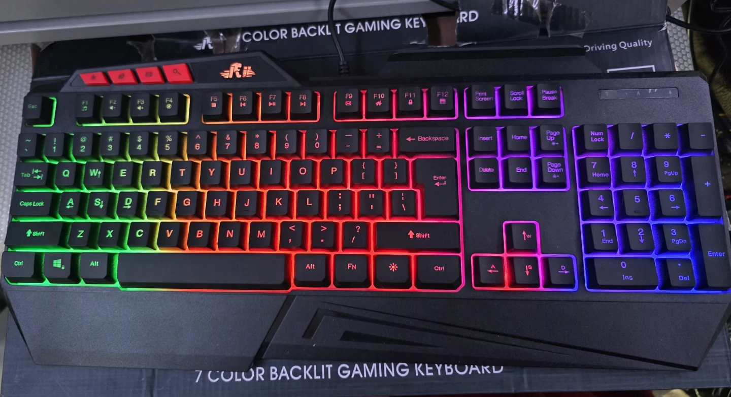 Rii 7 Color Backlit Gaming Keyboard - photo 3