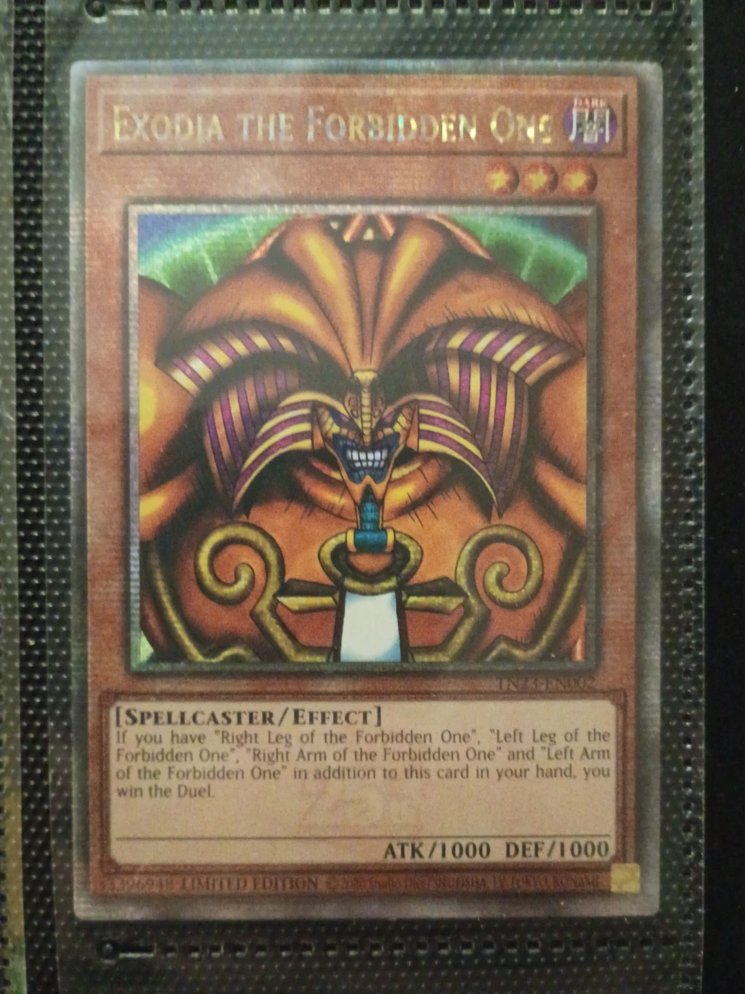 Yu-Gi-Oh! Exodia The Forbidden One Card🏆