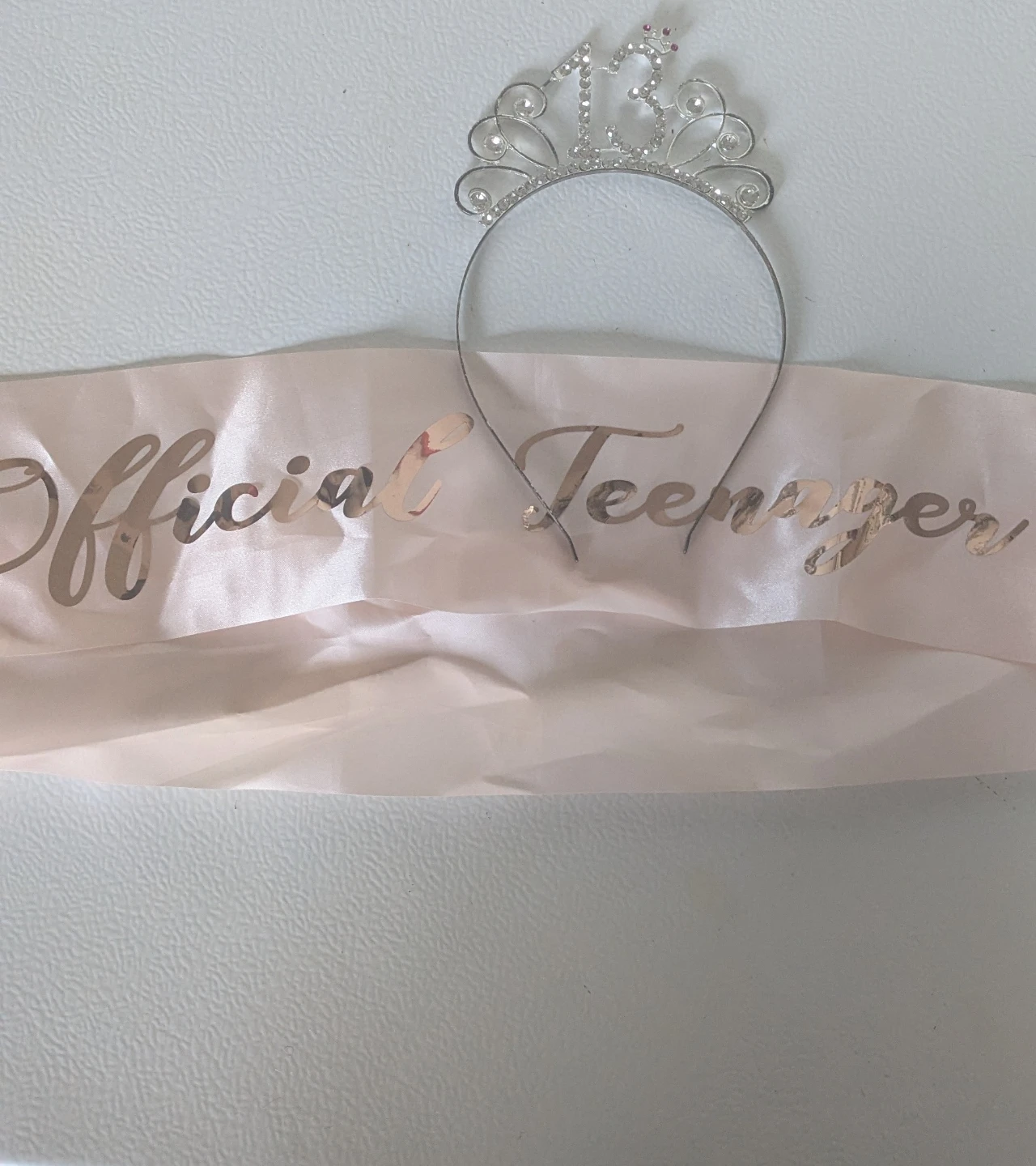 Official Teenager Tiara and Sash Set