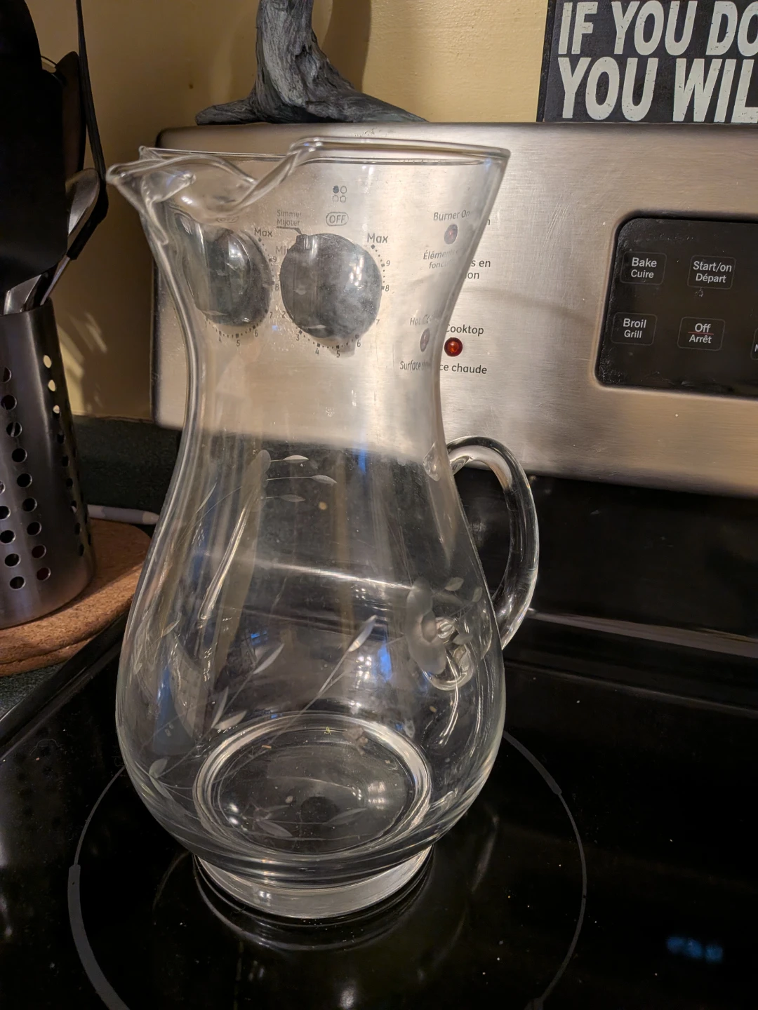 Princess House Clear Glass Pitcher with Handle - photo 2