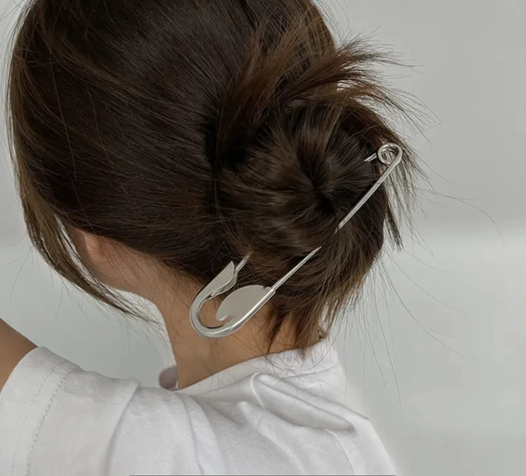 Oversized Safety Pin Hair Clip 🏆