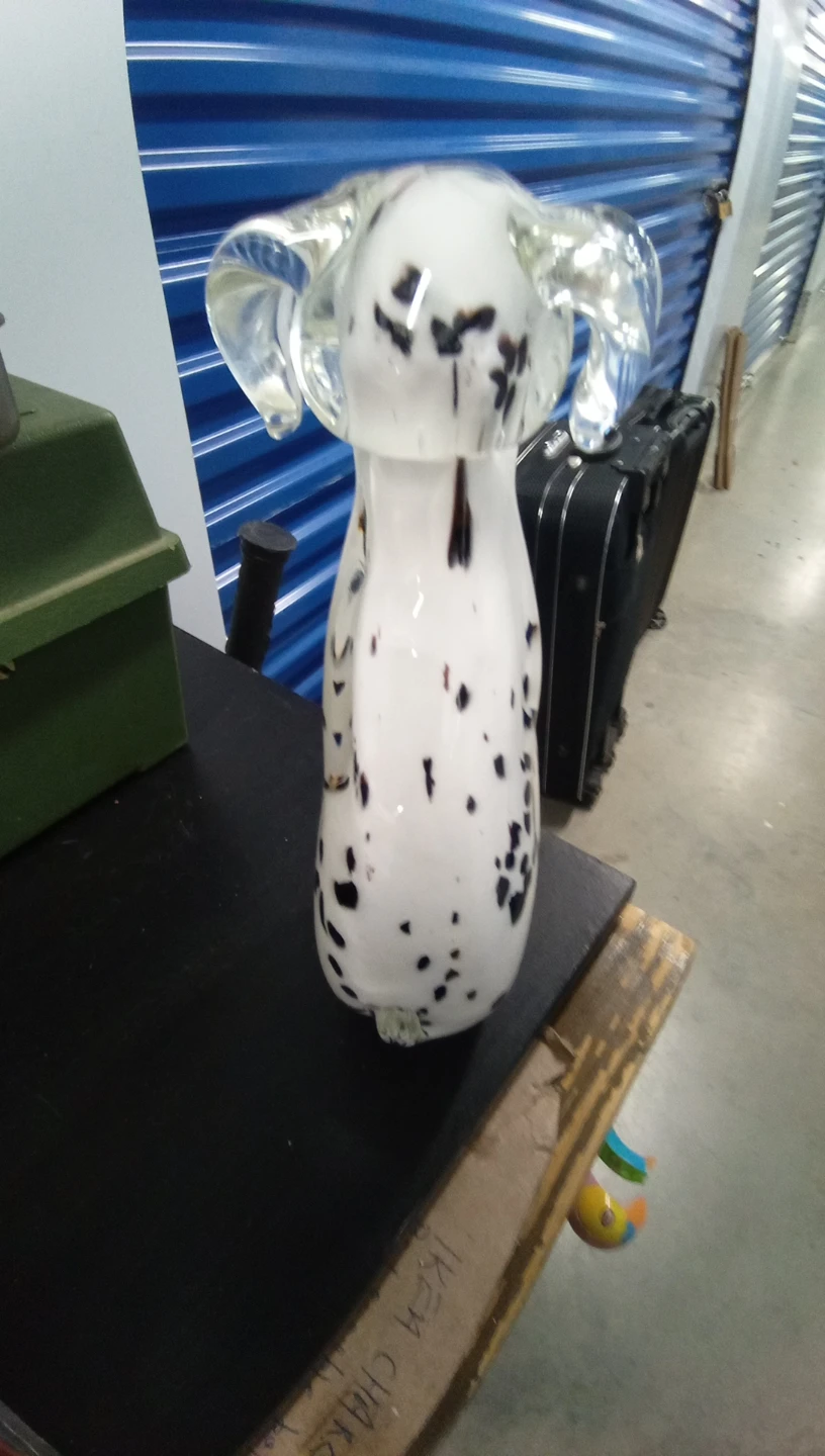 Dalmatian Dog Glass Figurine Art Sculpture - photo 2