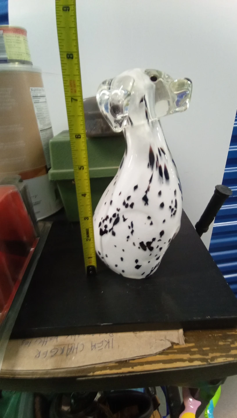 Dalmatian Dog Glass Figurine Art Sculpture - photo 3