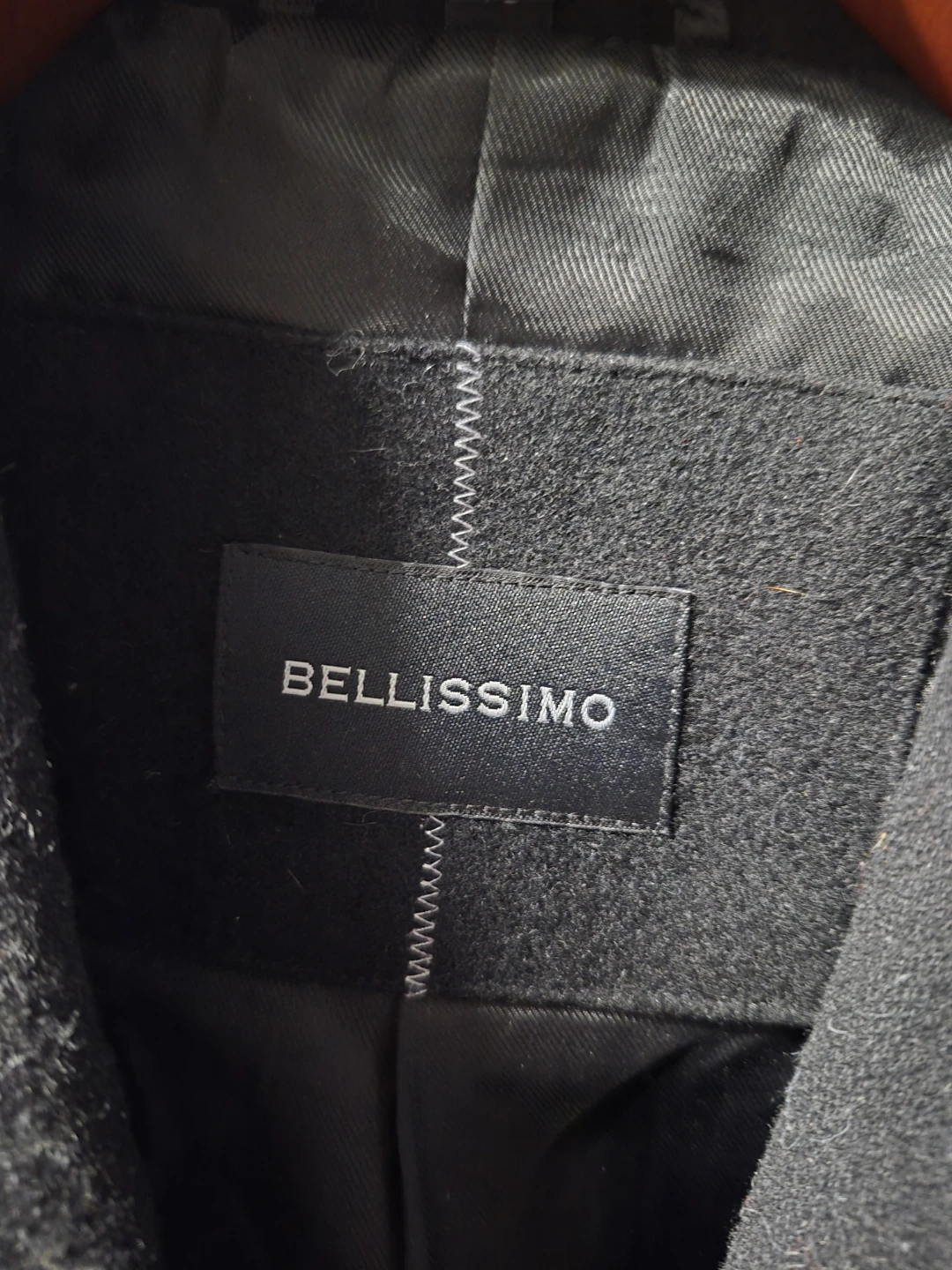 Bellissimo Black Wool Blend Coat Size 38 - photo 2