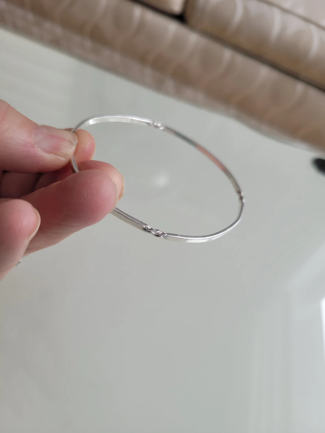 Single  .925 Sterling Silver Bangle - photo 5