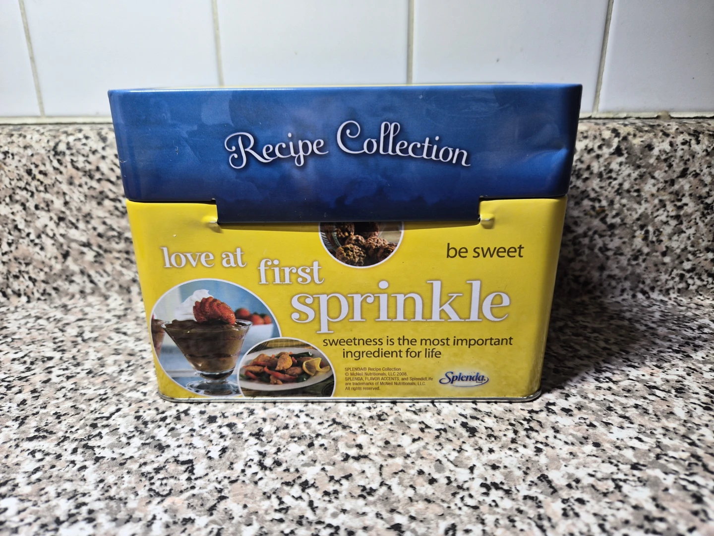 Splenda Recipe Collection Tin with cooking Recipe Cards 🥕 - photo 2