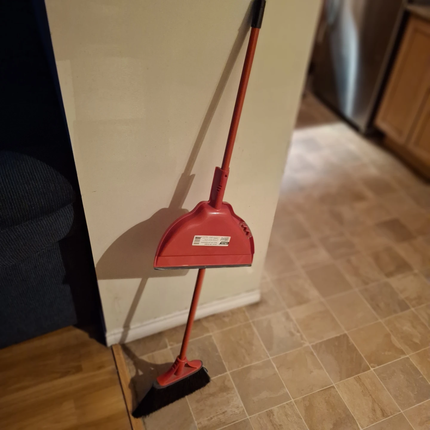 Vileda Double Action Broom with Dustpan