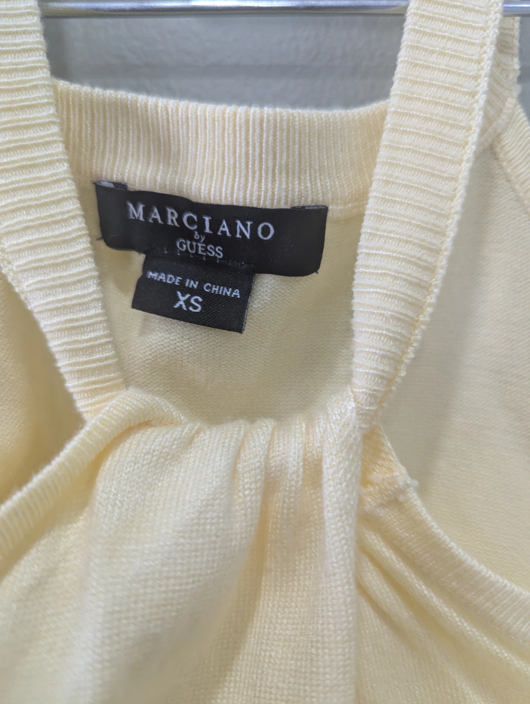 Marciano by Guess Cold Shoulder Sweater Top XS Cornsilk - photo 2