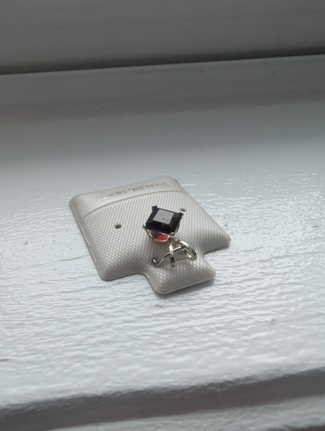 Silver Garnet Necklace Pendant For Sale - photo 4