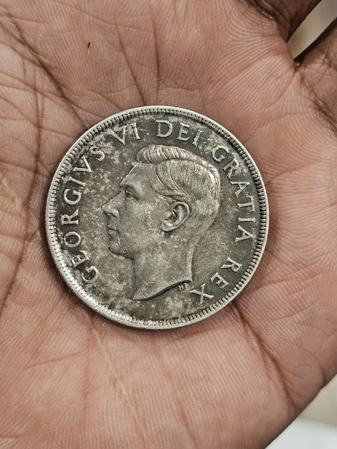 1949 Canada George VI Silver Dollar Coin - photo 2