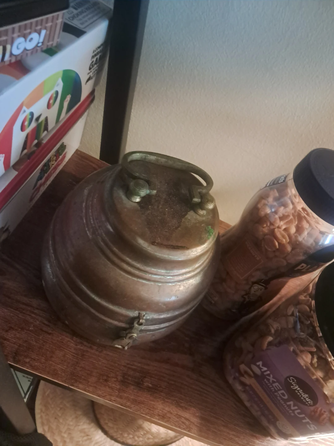 Antique Copper Hinged Box