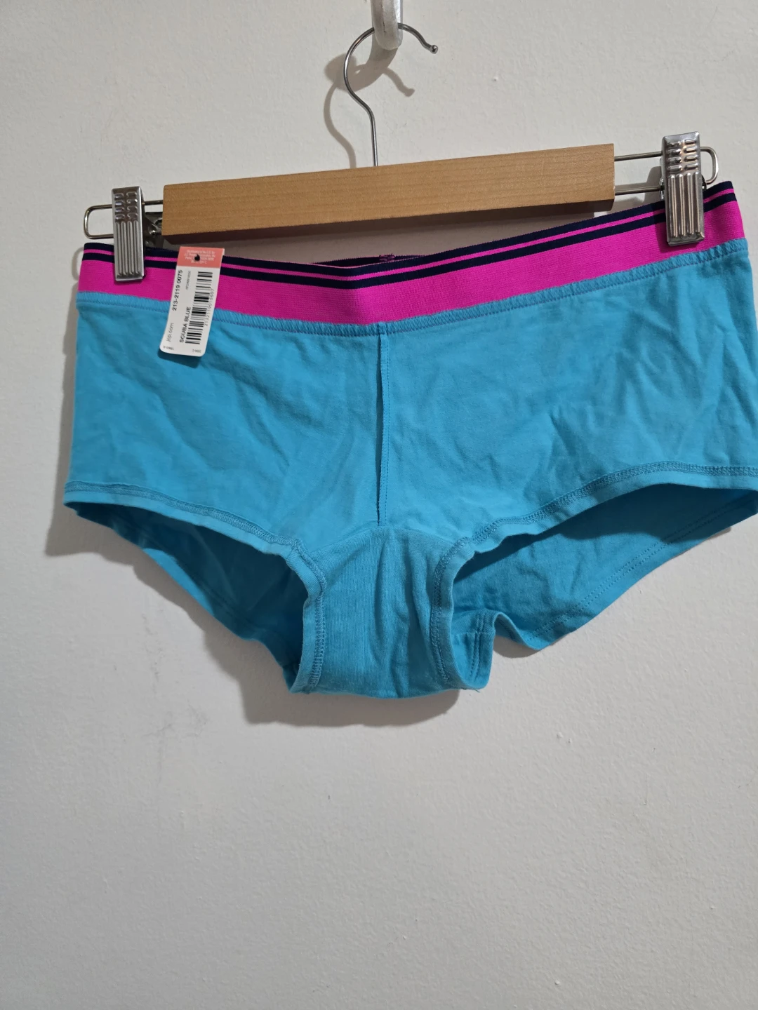 Flirtitude Women's Blue Cotton Spandex Shorty Underwear - Size M - photo 5