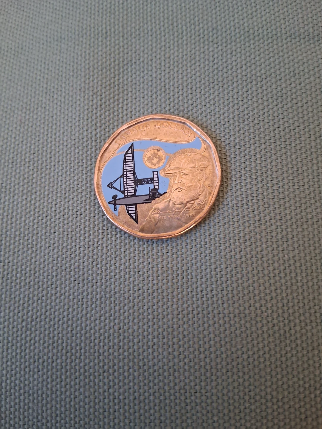 2022 Canadian $1 Alexander Graham Bell commemorative loonie coin