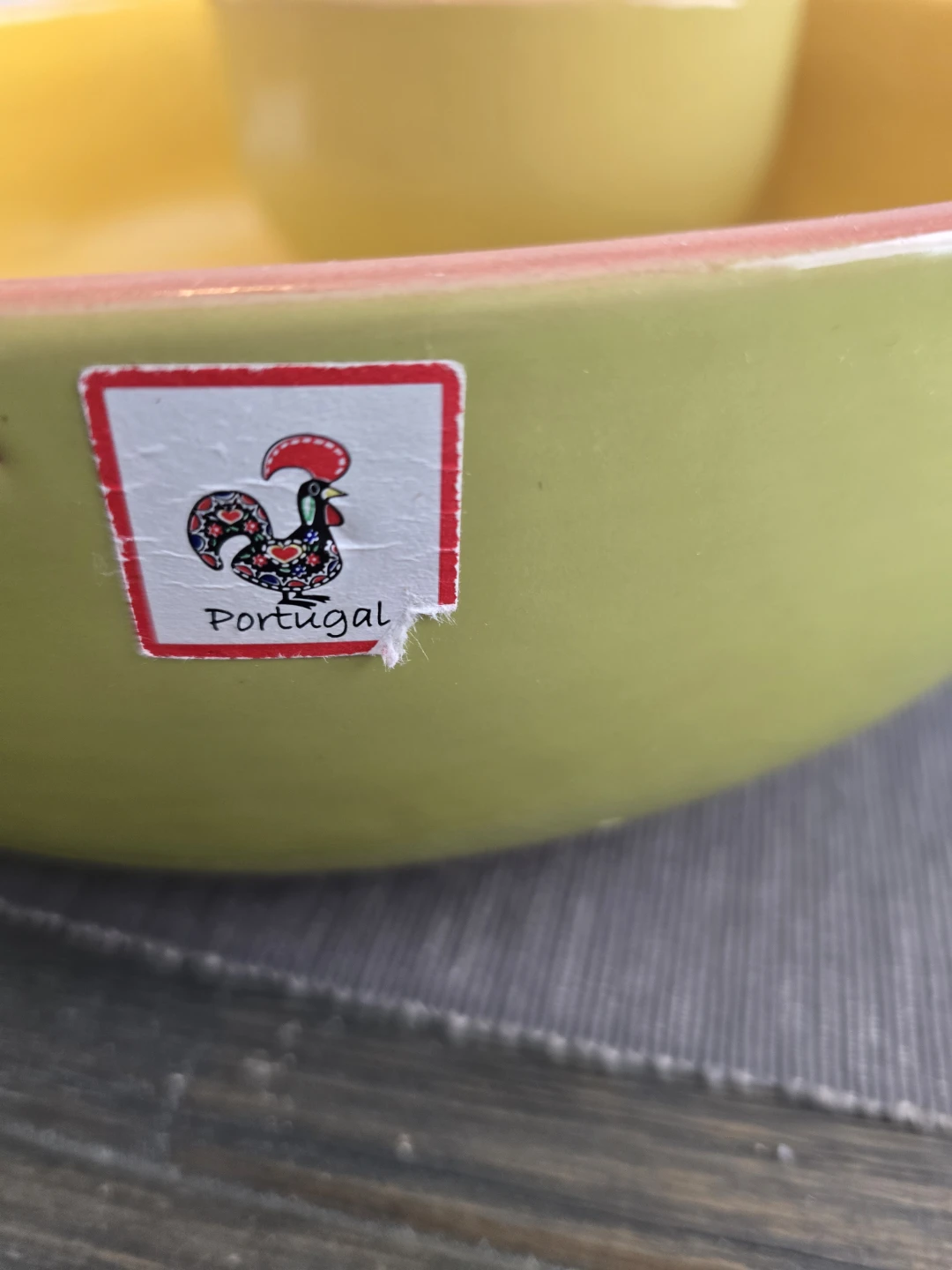 Yellow Terra Cotta Chip & Dip Bowl - photo 5