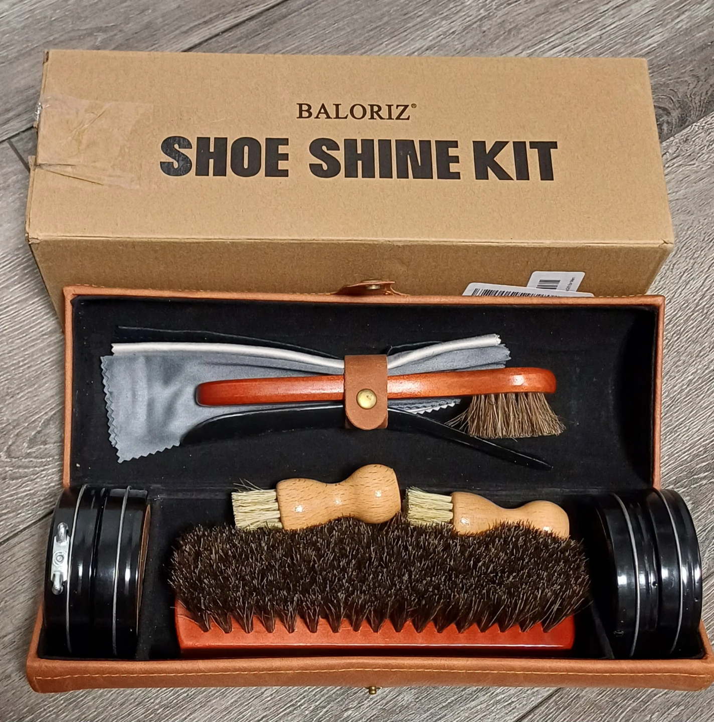 BALORIZ Shoe Shine Kit - Leather Case - photo 4