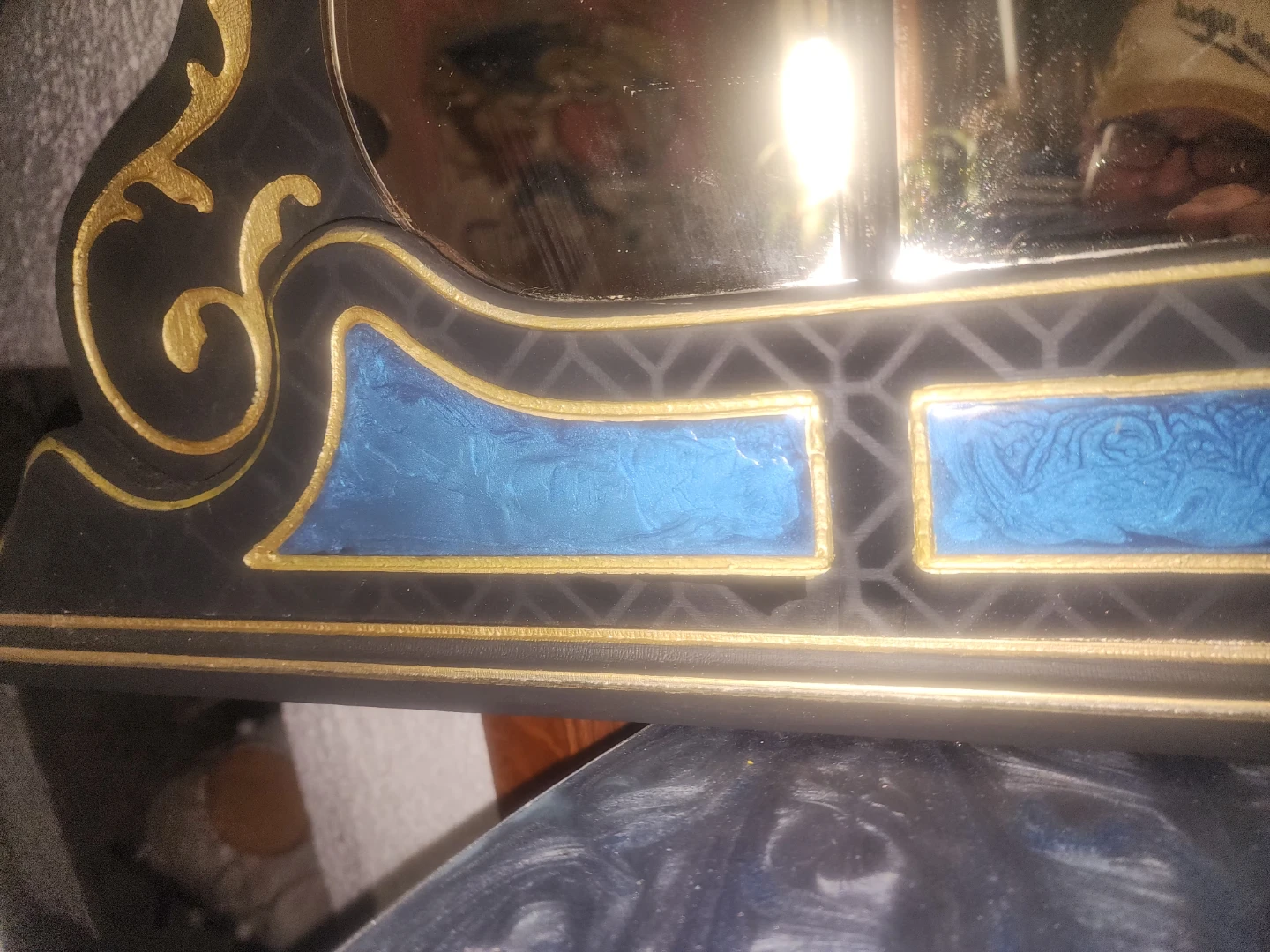 1934 Vanity Mirror Artist Upcycled - photo 2