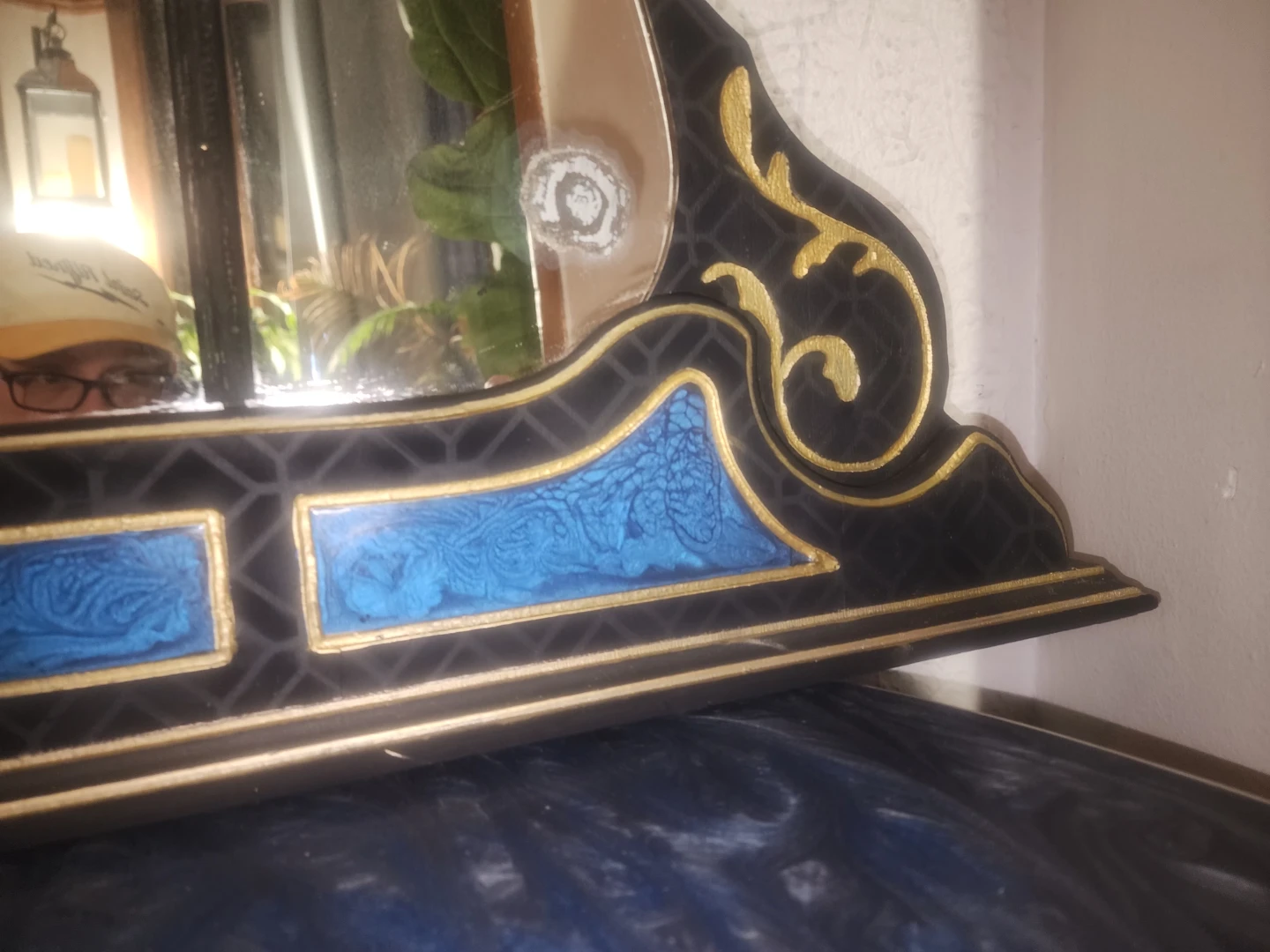 1934 Vanity Mirror Artist Upcycled - photo 3