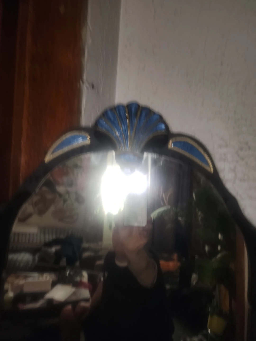 1934 Vanity Mirror Artist Upcycled - photo 4