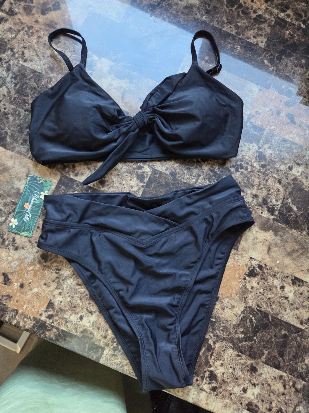 Brand New Women's High Waisted Bikini Swimsuit Tie Knot Bikini