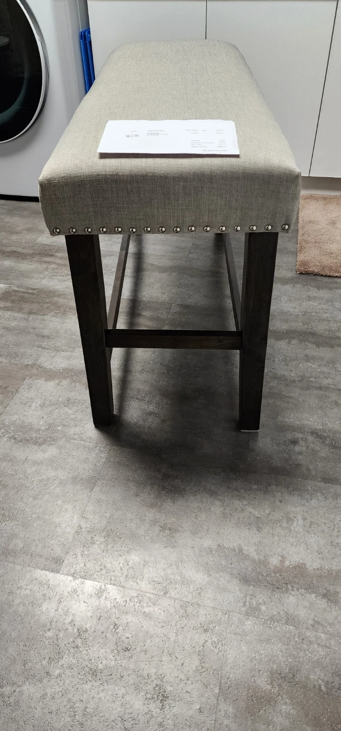 Upholstered Bench with Nailhead Trim - photo 3