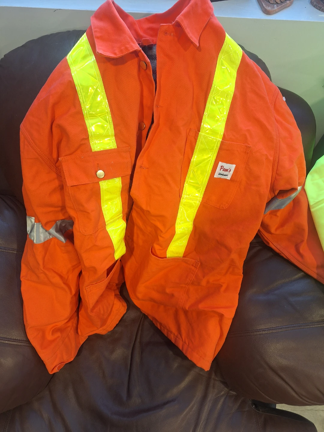 Xl JACKET MENS HIGH VIS CANVAS NICE LINER