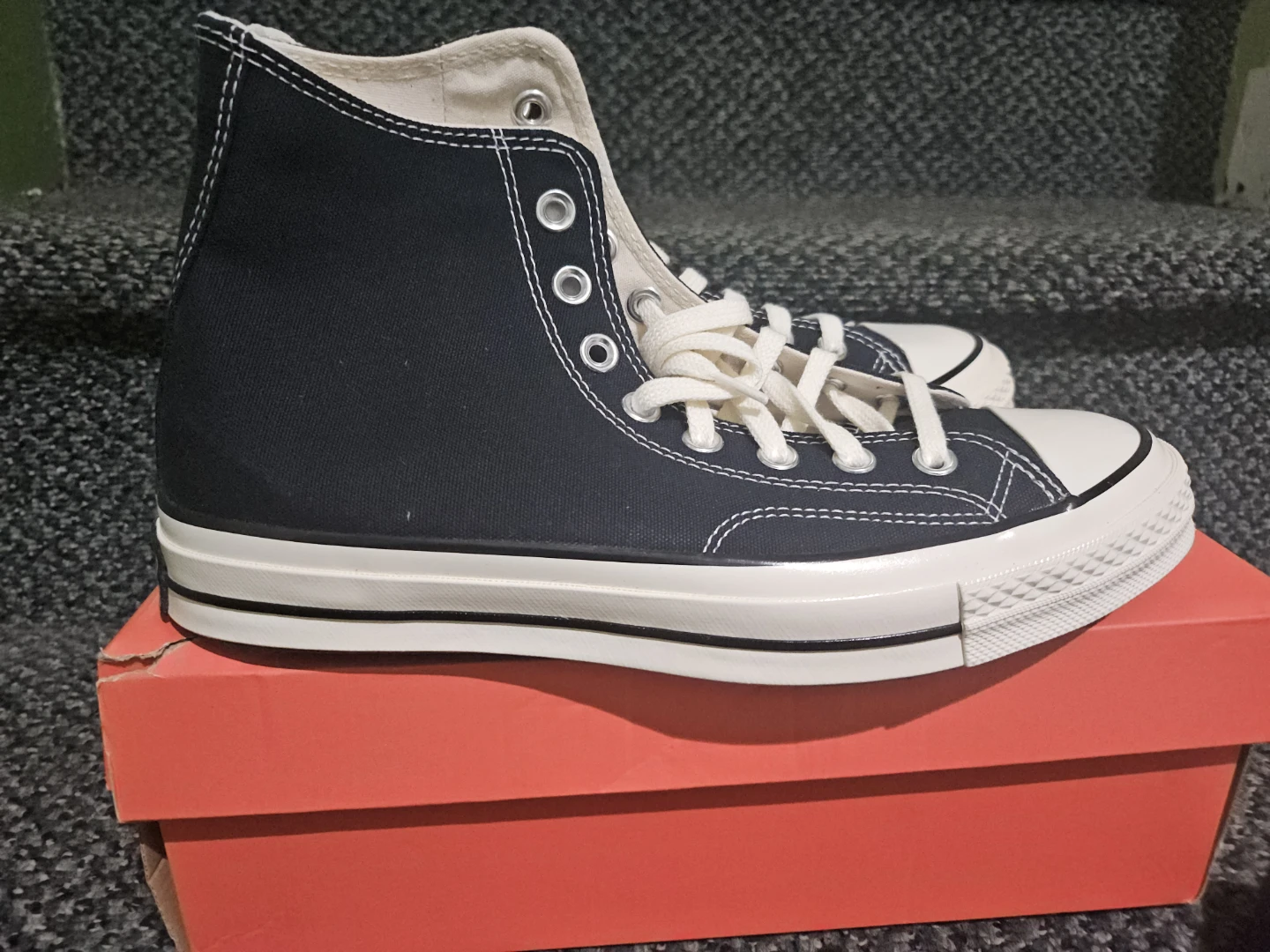 Converse Chuck Taylor All Star High Top Sneakers - Black, Size 8 - photo 2