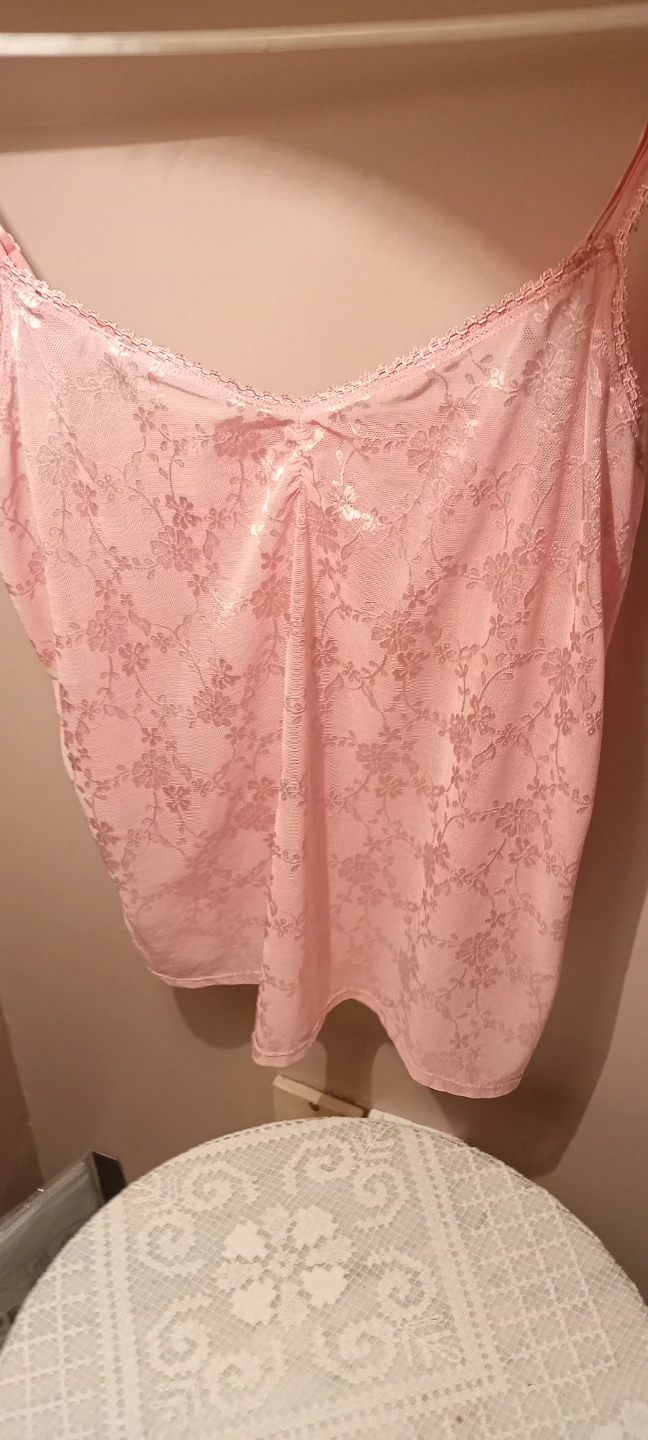 Sentiments Pink Floral Lace Camisole