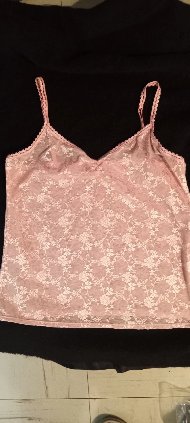 Sentiments Pink Floral Lace Camisole - photo 4