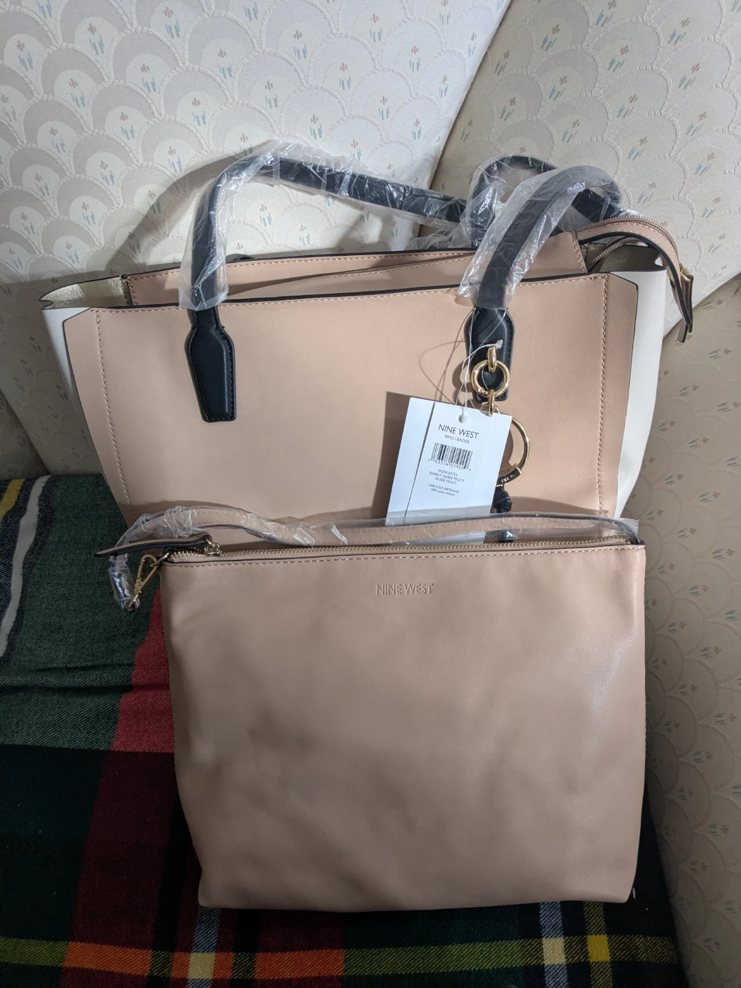 Nine West Tote Bag with Matching Pouch