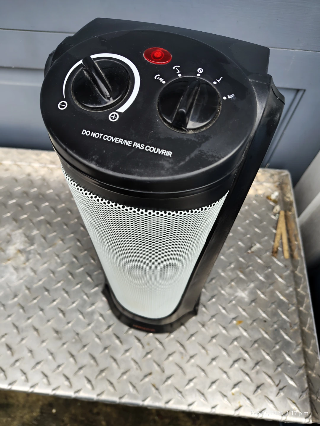 1500W Ceramic Tower Heater with Oscillating - photo 2