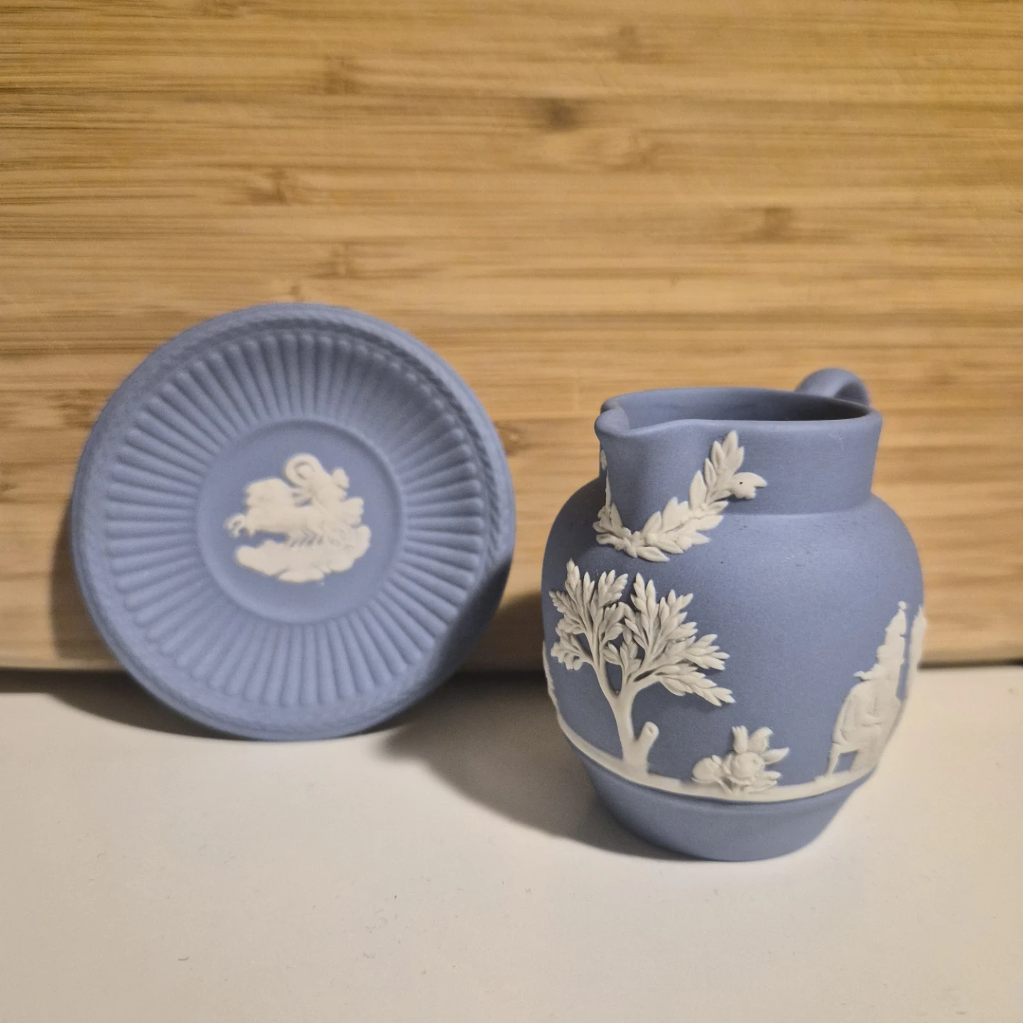 Wedgwood Jasperware Pitcher and Plate