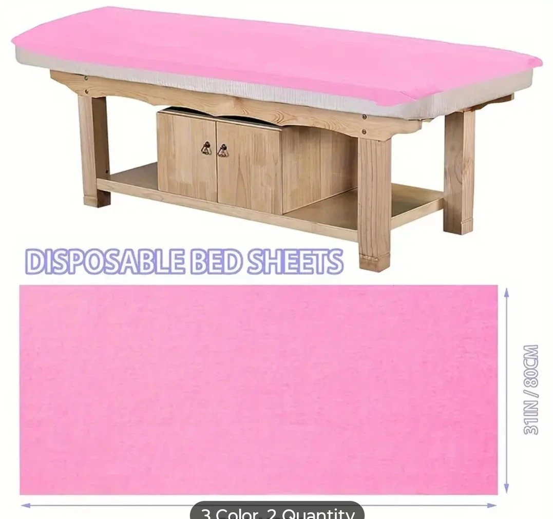 Disposable Massage Table Sheets - Pink