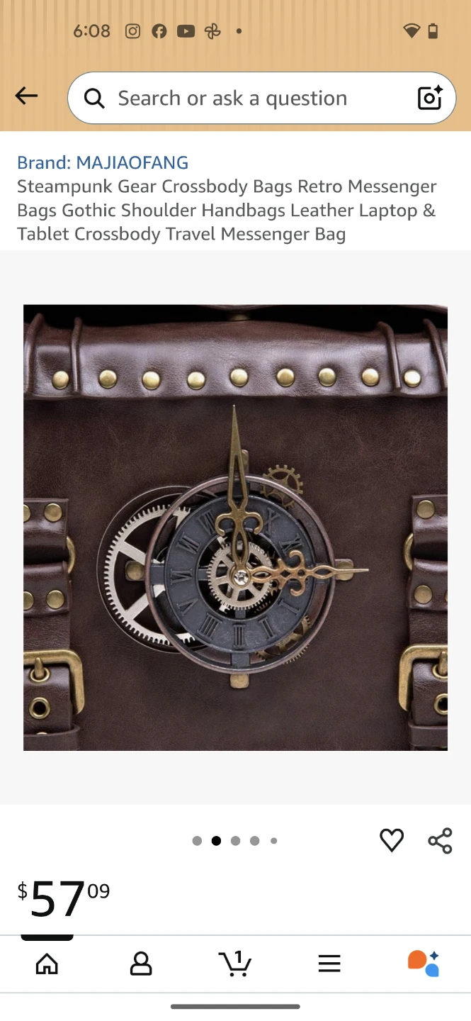 MAJIAOFANG Steampunk Crossbody Bag - photo 2