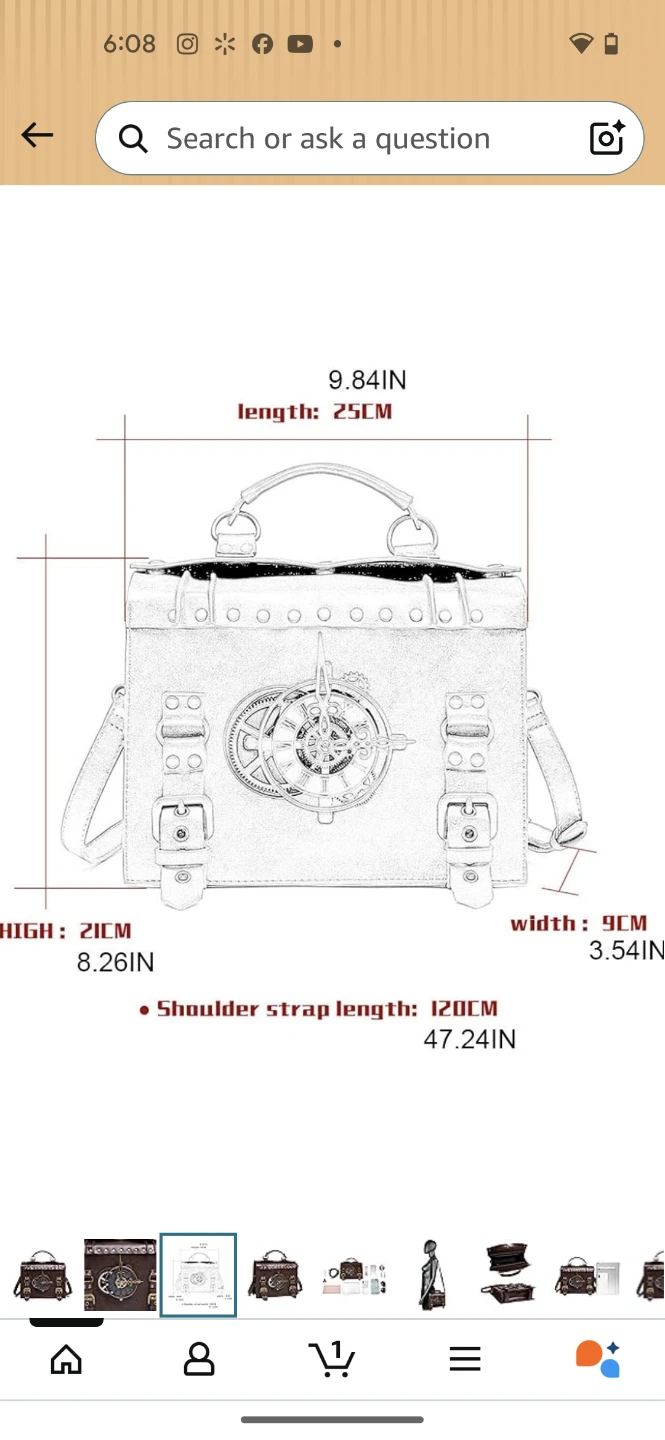 MAJIAOFANG Steampunk Crossbody Bag - photo 3