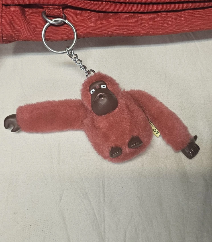 Kipling Messenger Bag with Monkey Chain red - photo 4