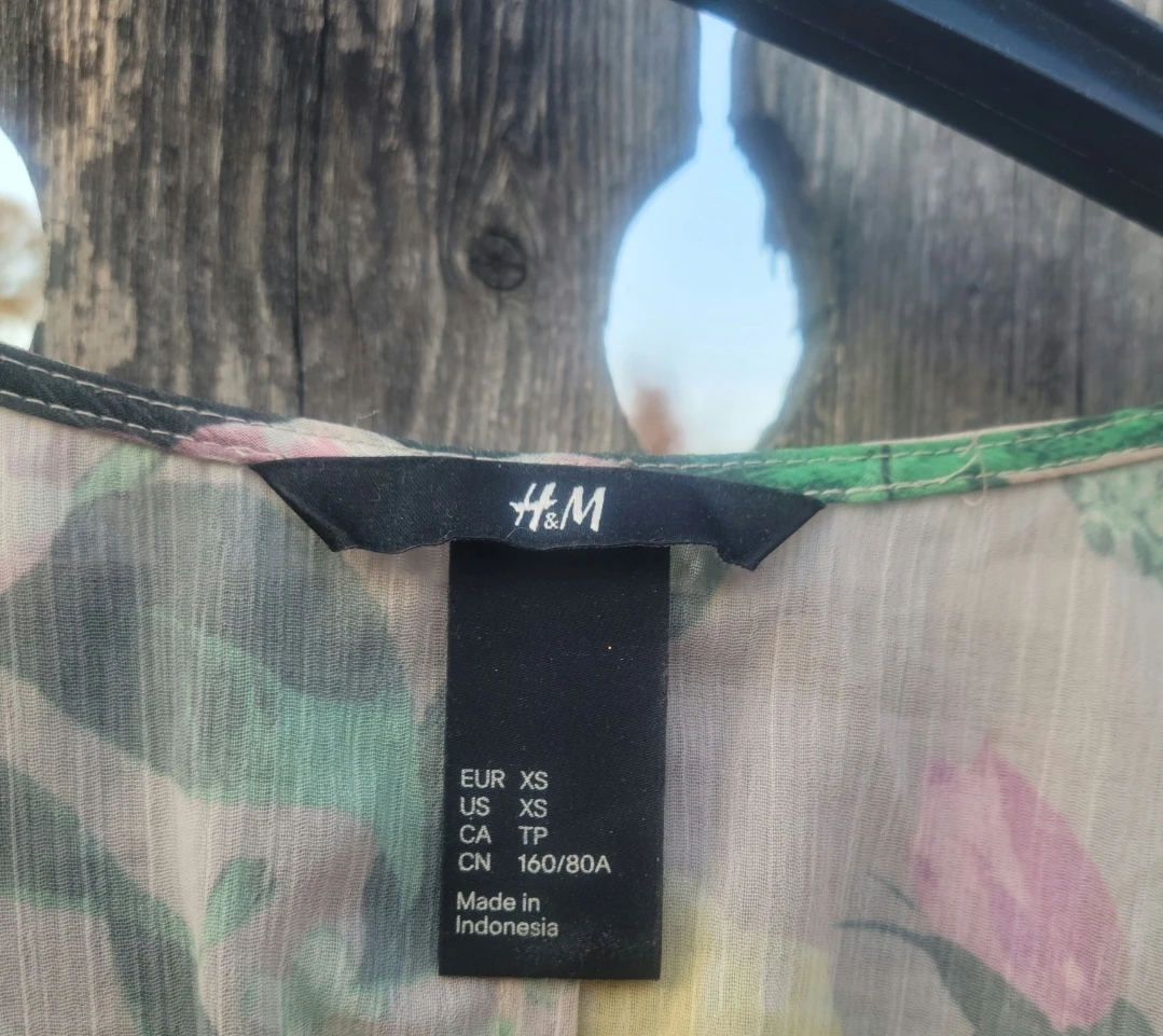H&M Floral Sheer Kimono Top XS - photo 4