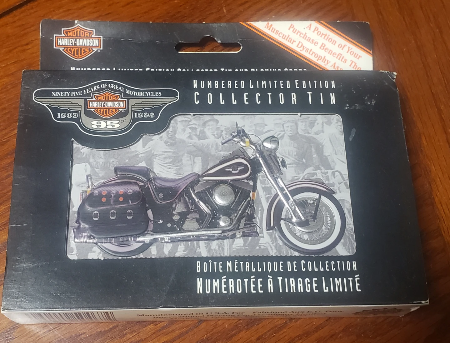 Harley-Davidson 95th Anniversary Numbered Collector Tin & Cards